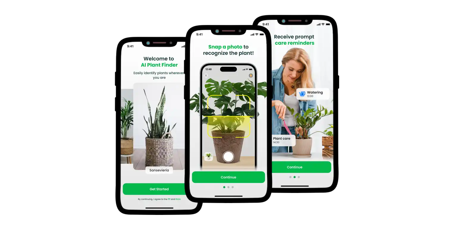 A screen from the Plant Finder app.